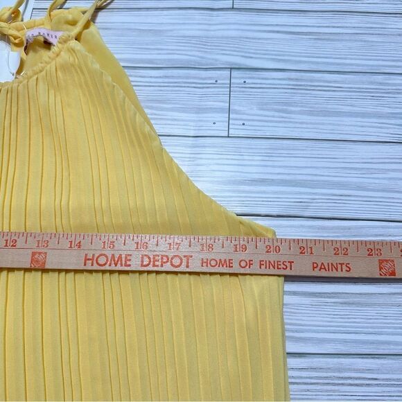 TED BAKER "LOHLOH" PLEATED RACER NECK SLEVELESS TOP 4 (LARGE) - Picture 6 of 13